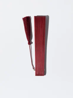 PARFOIS Abanico Bambú Con Perforado Burdeos Best