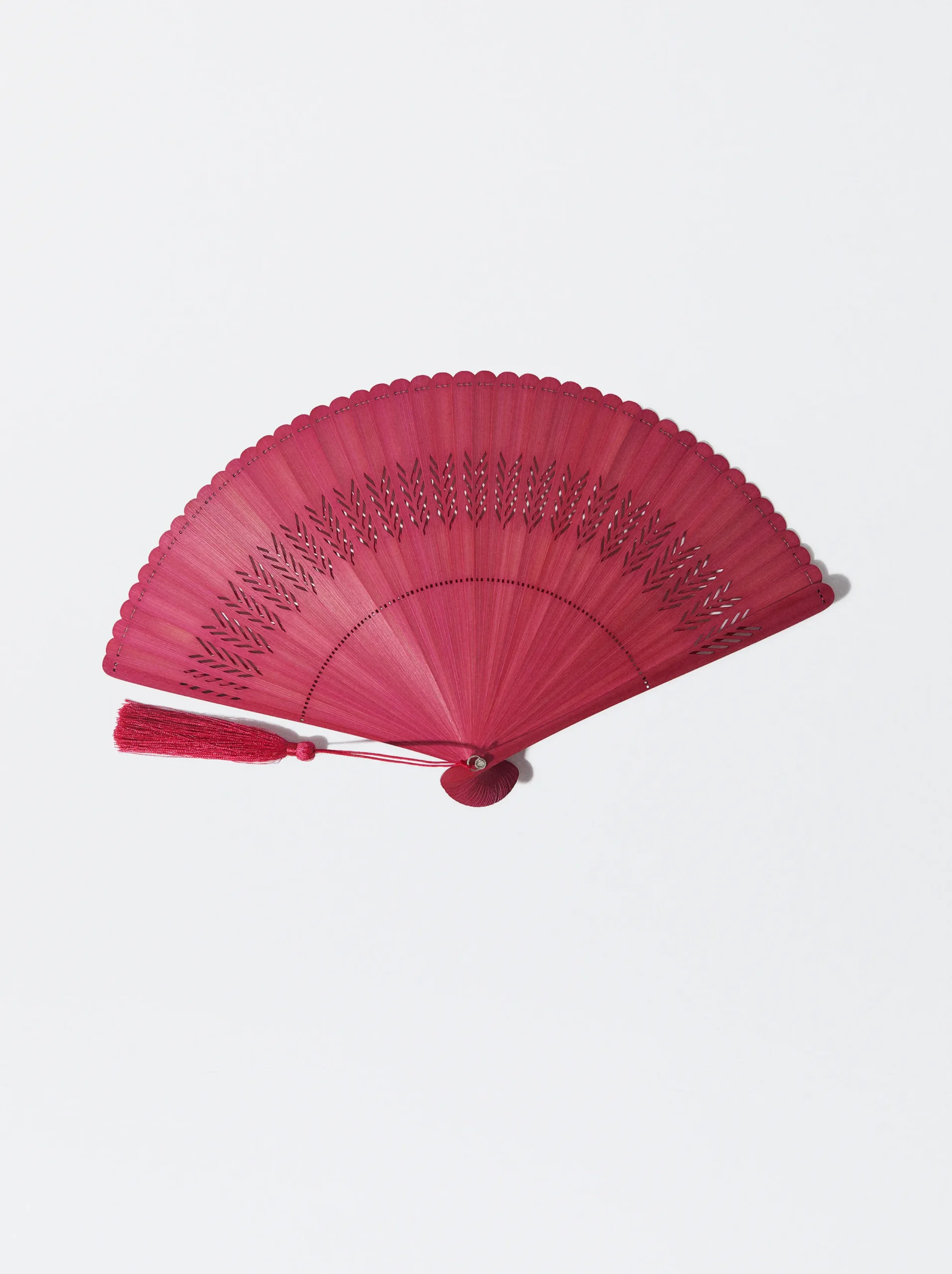 PARFOIS Abanico Bambú Con Perforado Rosa Discount
