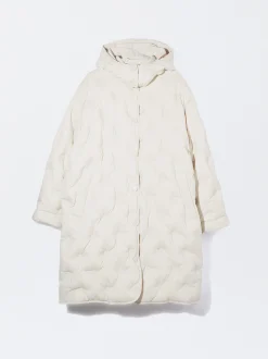 PARFOIS Abrigo Acolchado Con Capucha Beige Online