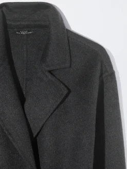 PARFOIS Abrigo Largo Con Lana Gris Store