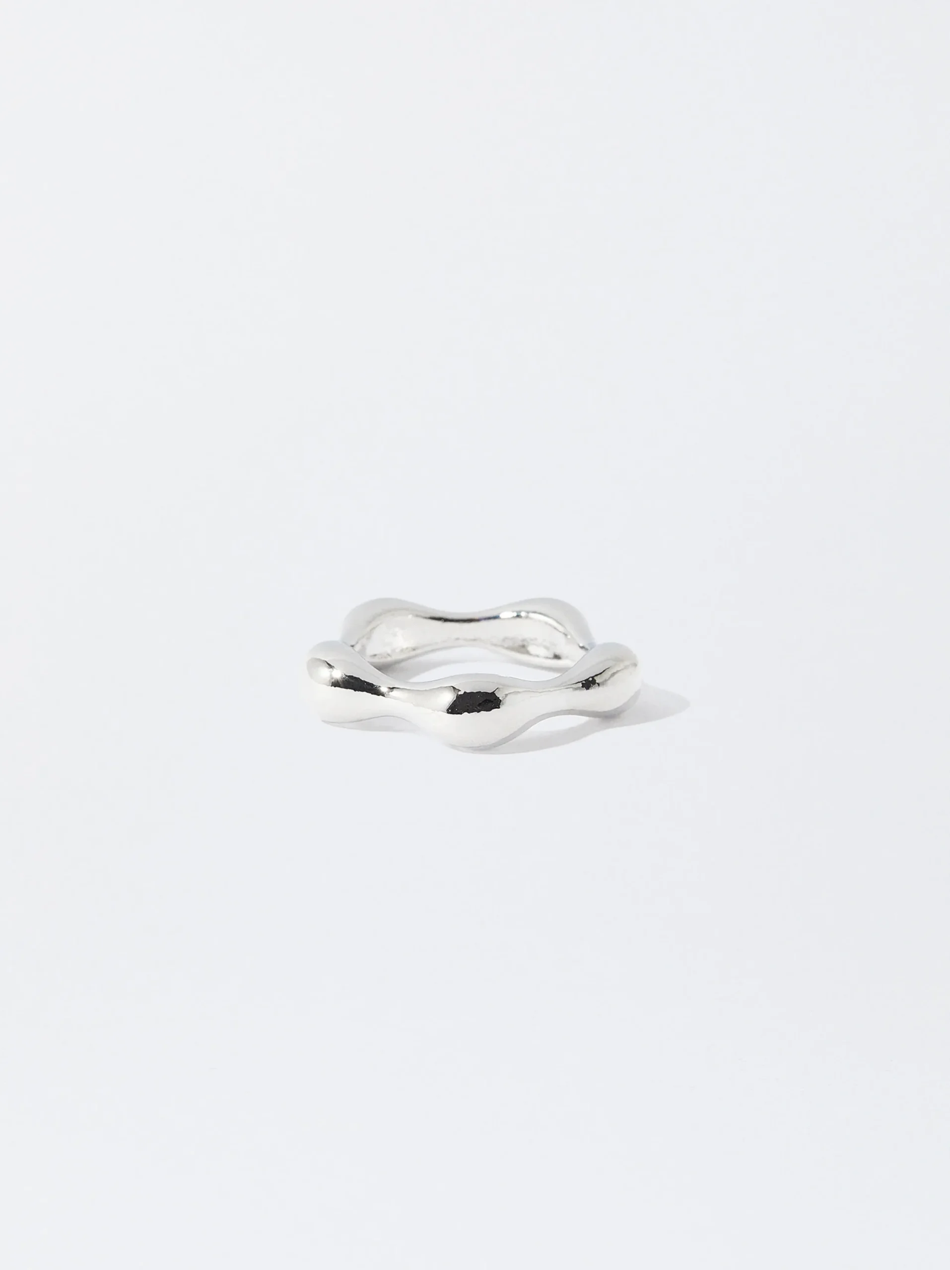 PARFOIS Anel Prateado Irregular Plateado New