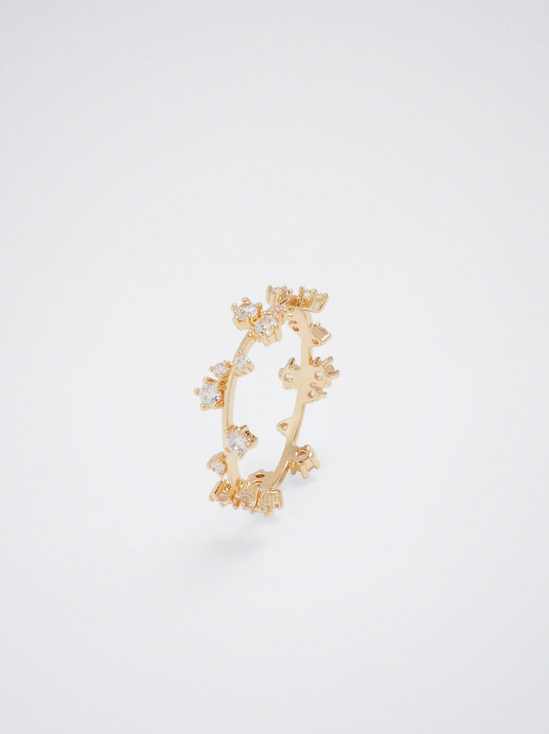 PARFOIS Anillo Con Circonitas Dorado Best Sale
