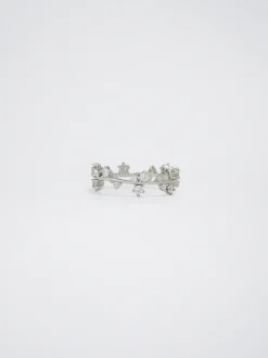 PARFOIS Anillo Con Circonitas Plateado Outlet