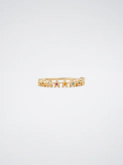PARFOIS Anillo Con Circonitas Dorado Outlet