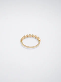 PARFOIS Anillo Con Circonitas Dorado Outlet
