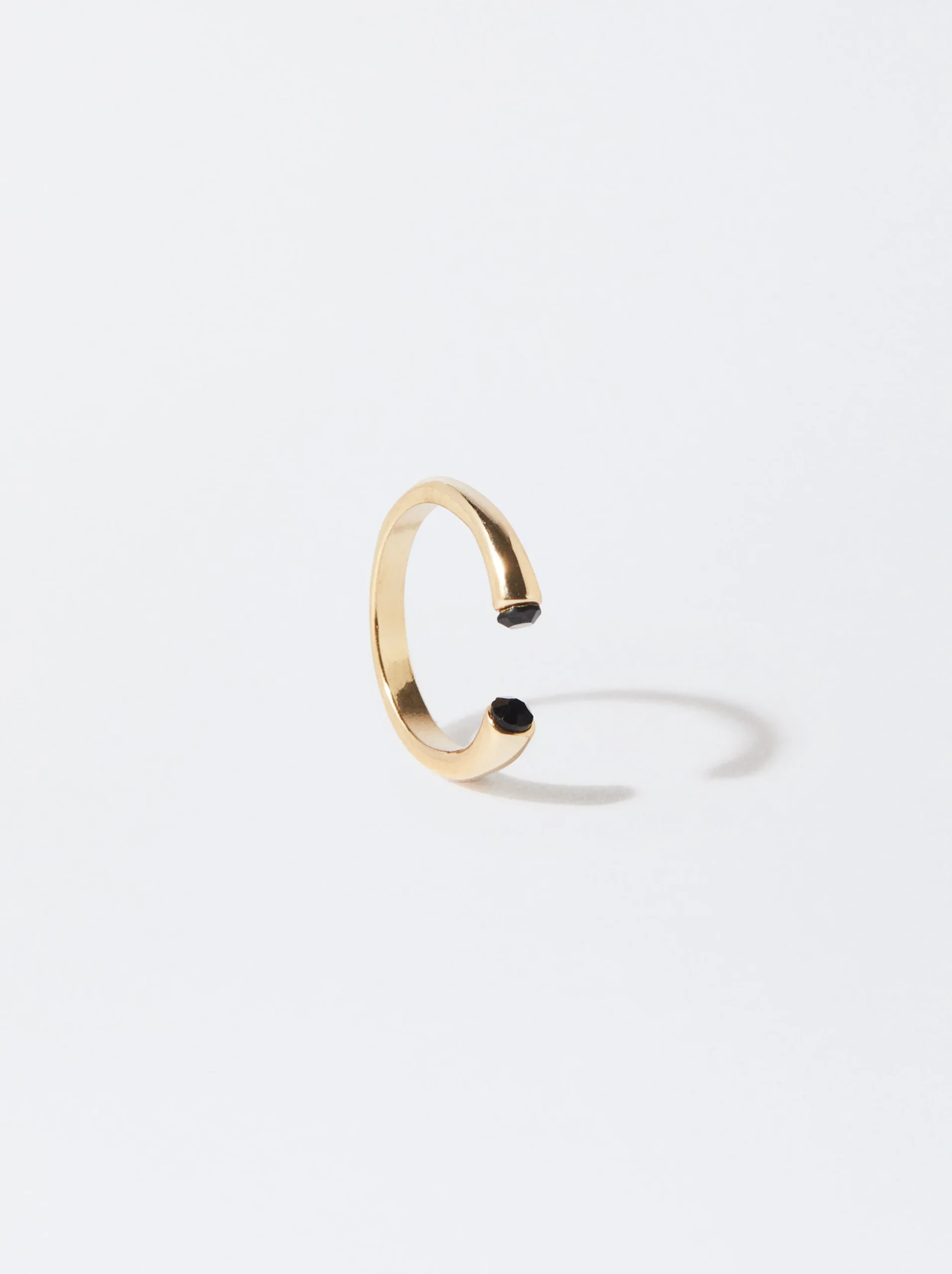 PARFOIS Anillo Con Cristales Negro Clearance