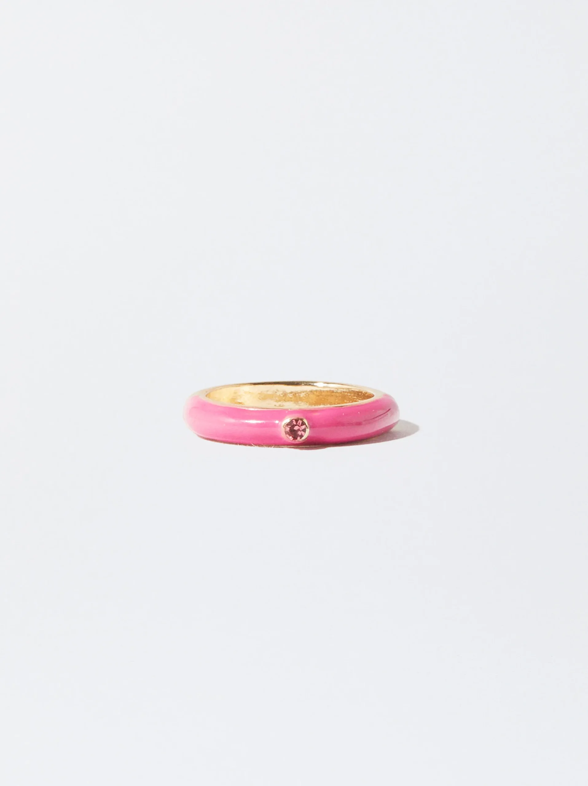 PARFOIS Anillo Con Esmalte Rosa Online