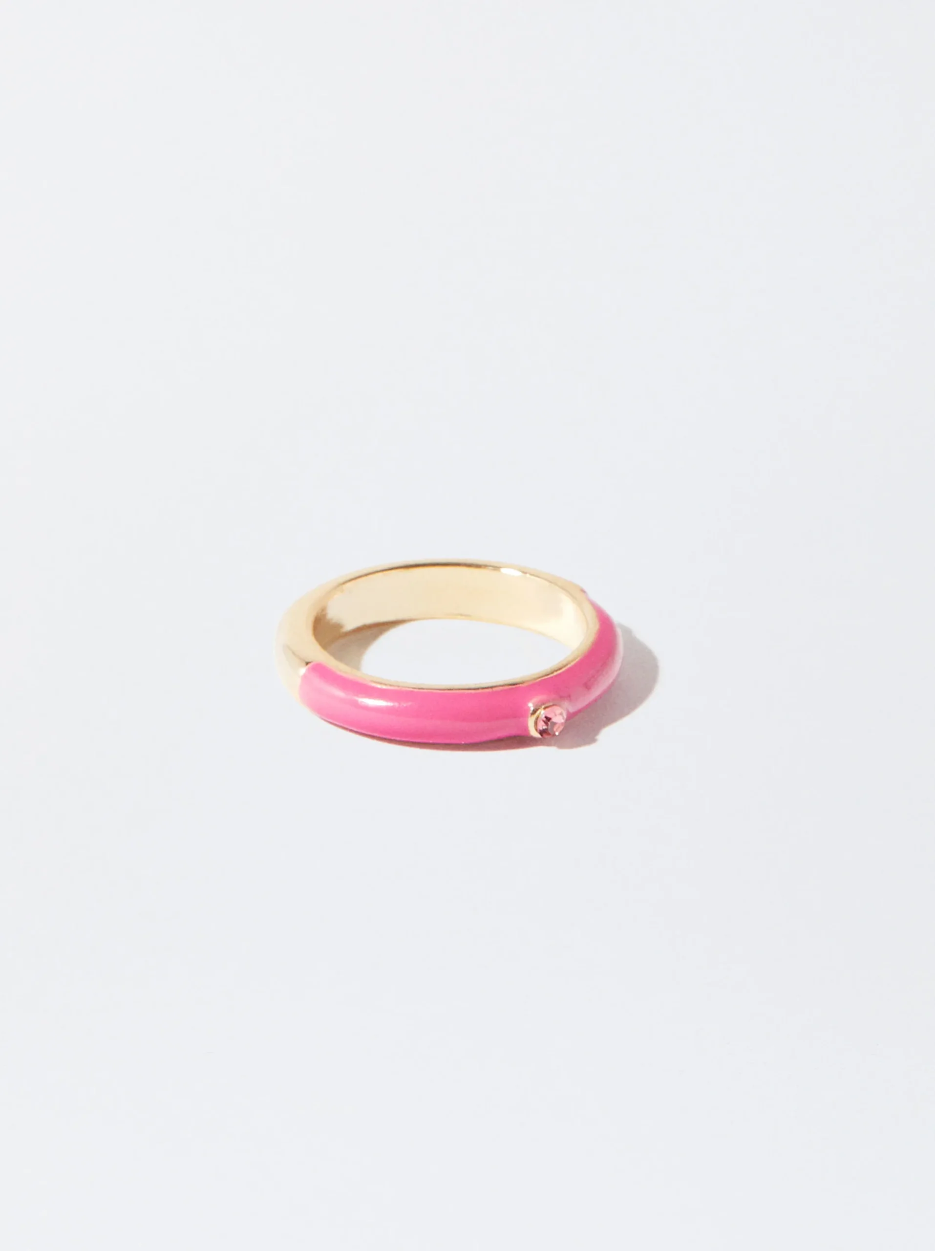 PARFOIS Anillo Con Esmalte Rosa Online
