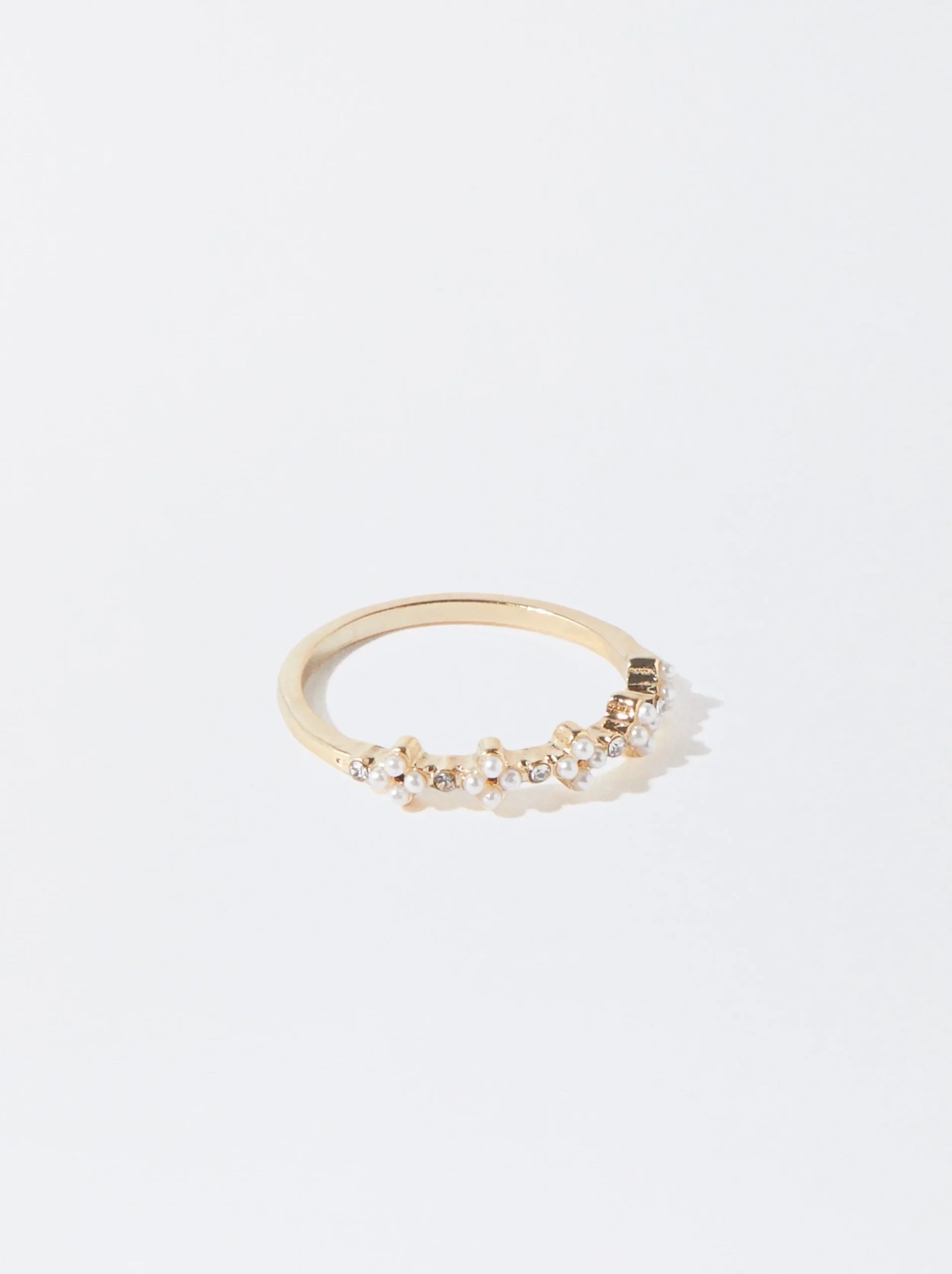 PARFOIS Anillo Con Perlas Dorado Best