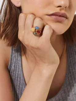PARFOIS Anillo Con Piedra Multicor Sale