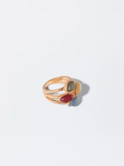 PARFOIS Anillo Con Piedra Multicor Sale