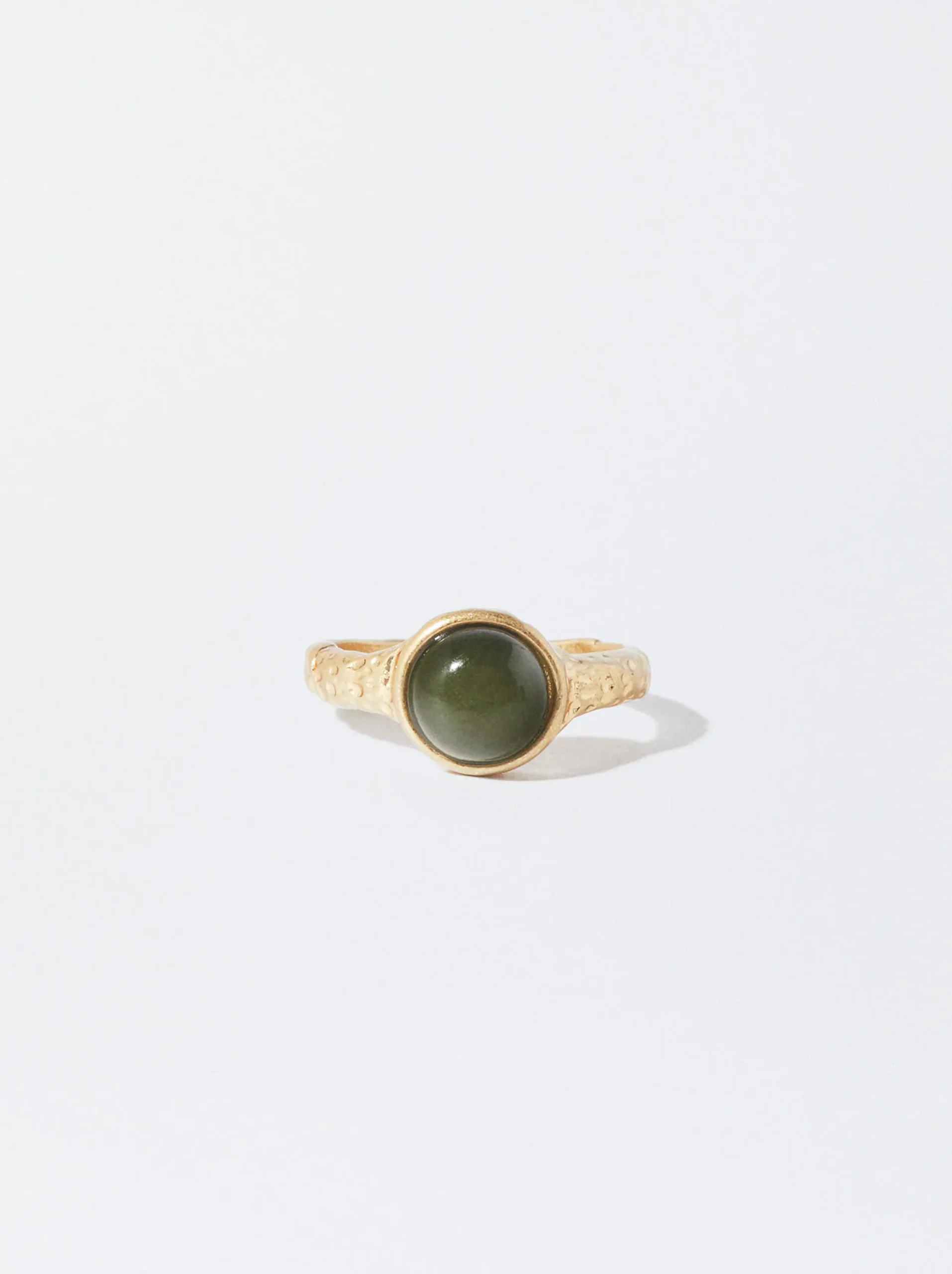 PARFOIS Anillo Con Piedra Verde Sale
