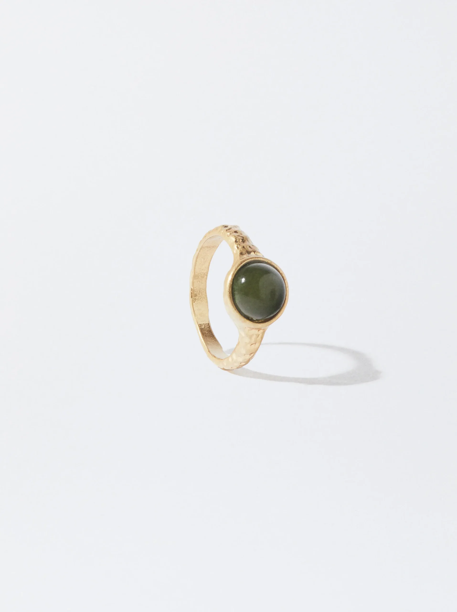 PARFOIS Anillo Con Piedra Verde Sale