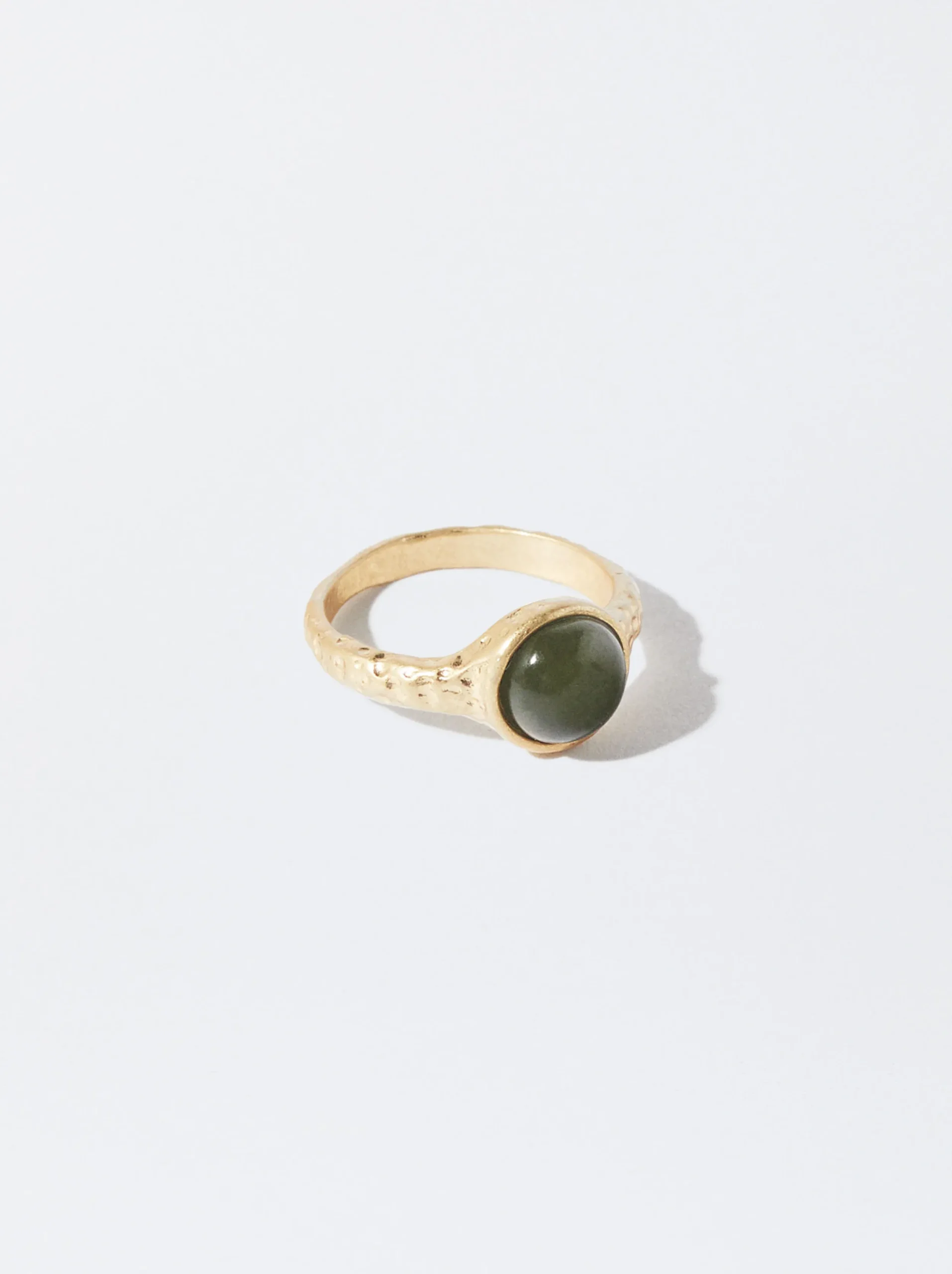 PARFOIS Anillo Con Piedra Verde Sale
