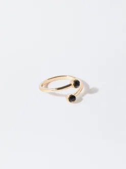 PARFOIS Anillo Con Piedra Negro Online