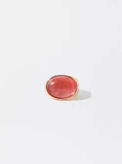 PARFOIS Anillo Con Piedra Naranja Store