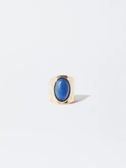 PARFOIS Anillo Con Piedra Azul Best