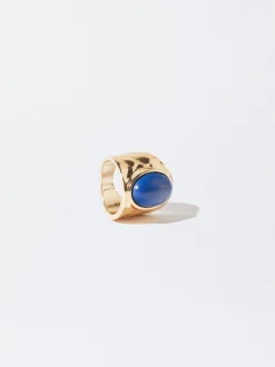 PARFOIS Anillo Con Piedra Azul Best