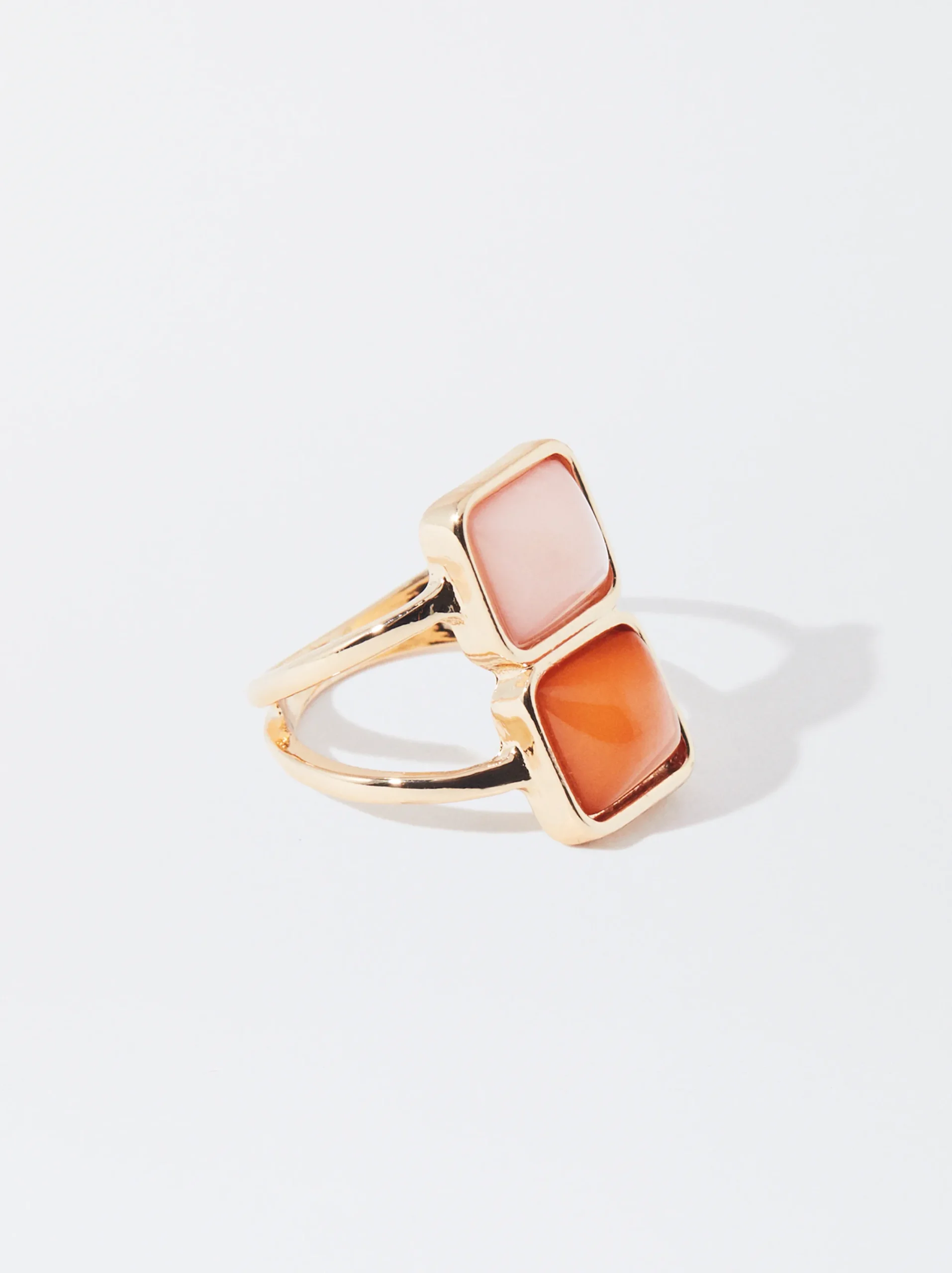 PARFOIS Anillo Con Piedra Multicor Flash Sale