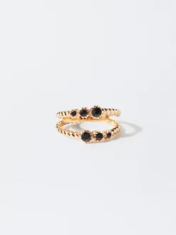 PARFOIS Anillo Con Piedra Negro Best