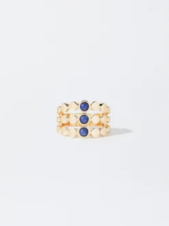 PARFOIS Anillo Con Piedra Verde Sale