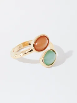 PARFOIS Anillo Con Piedra Azul Online