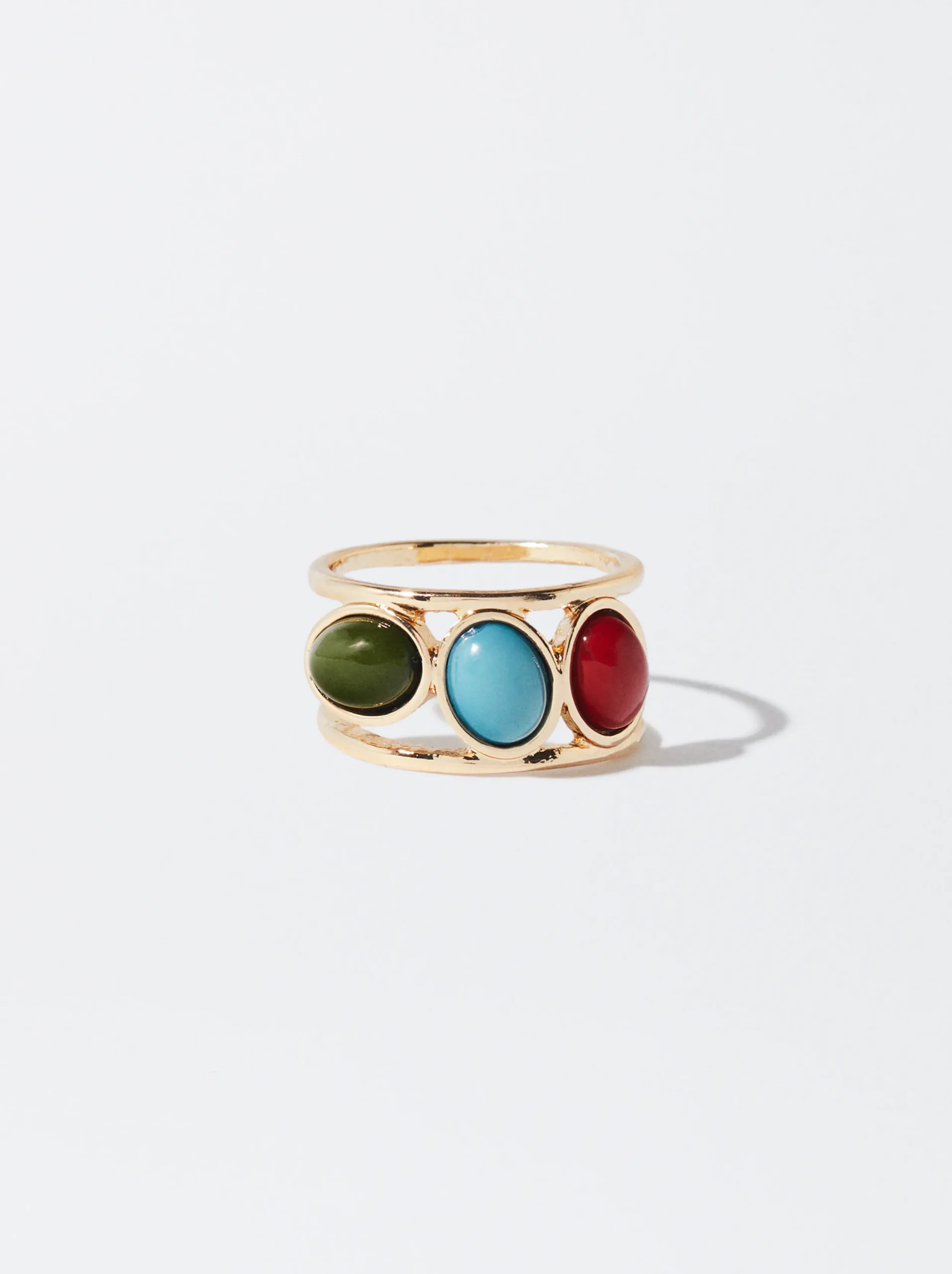 PARFOIS Anillo Con Piedras Multicor Store