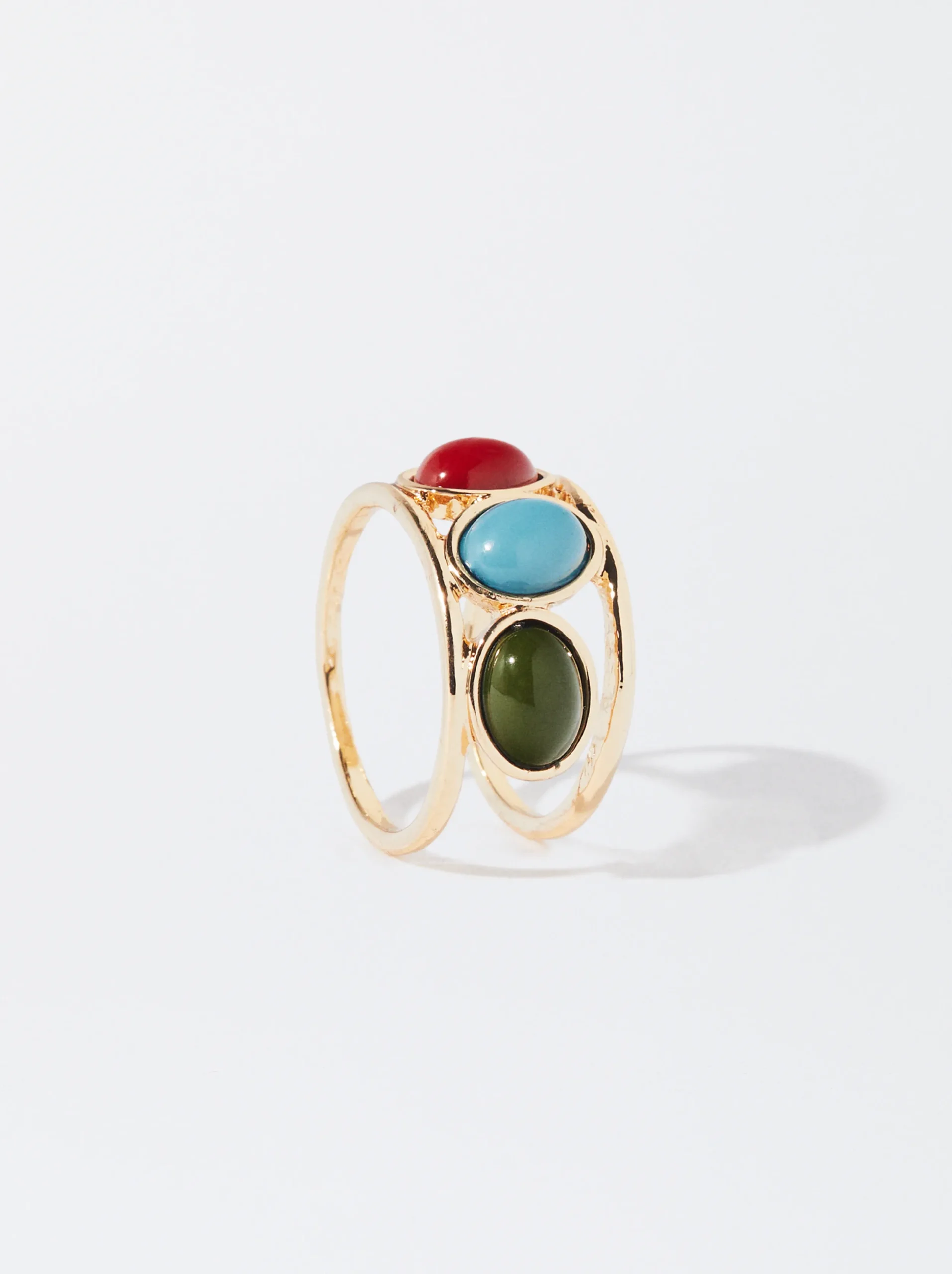 PARFOIS Anillo Con Piedras Multicor Store