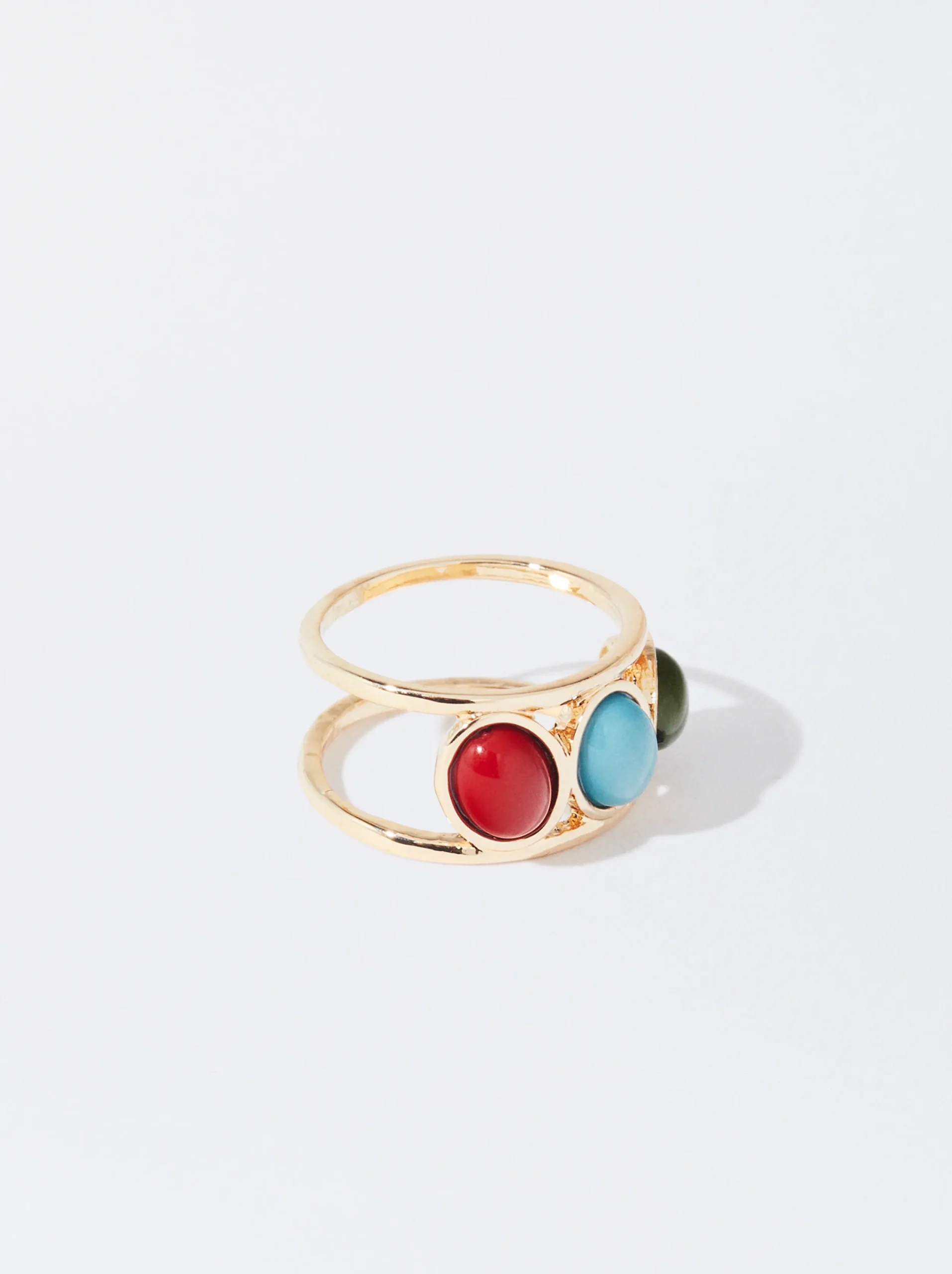PARFOIS Anillo Con Piedras Multicor Store