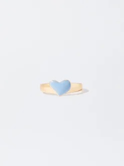 PARFOIS Anillo Corazón Naranja Outlet