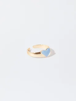 PARFOIS Anillo Coraz&oacute;n Naranja Outlet
