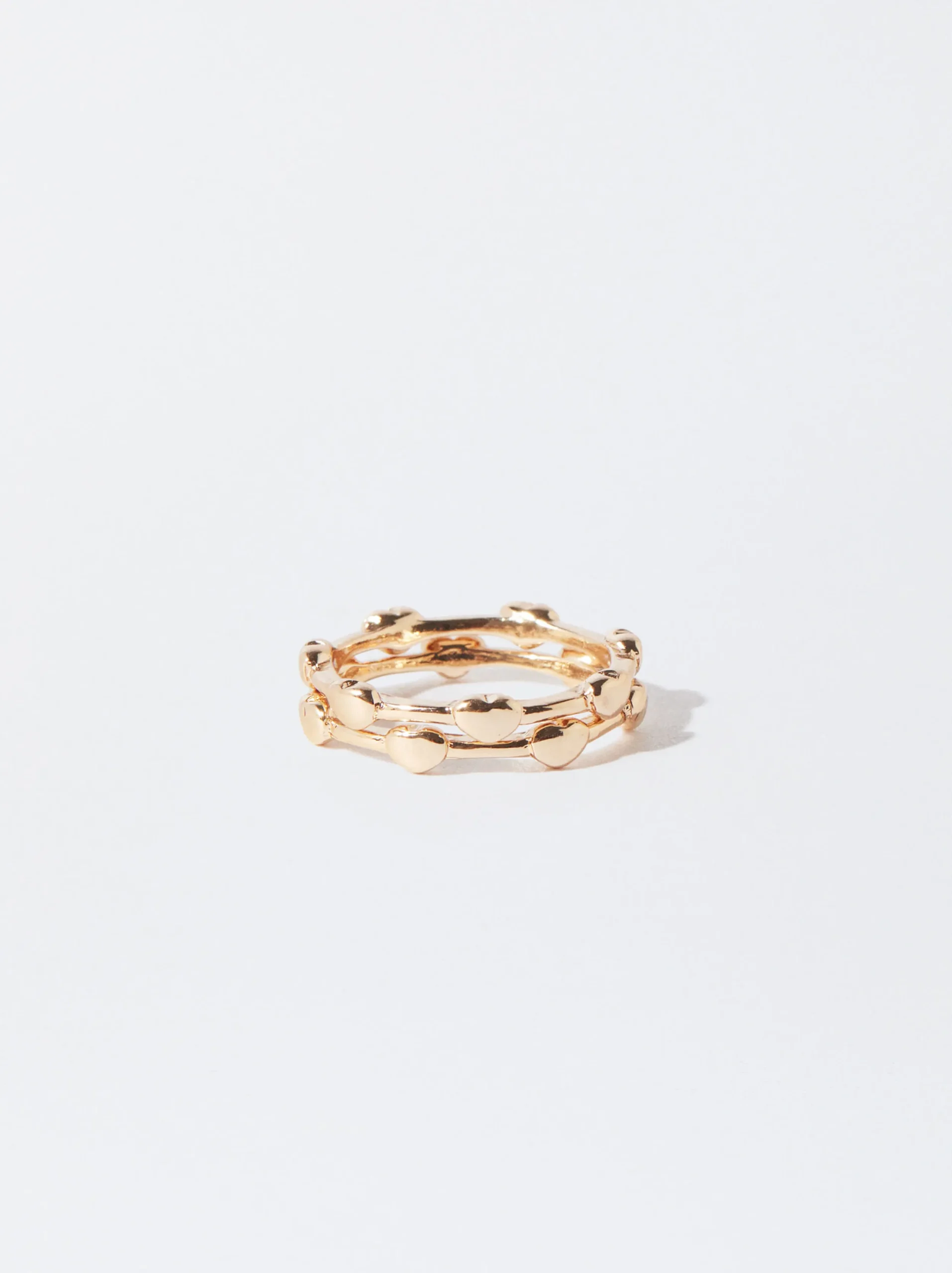 PARFOIS Anillo Corazón Dorado Fashion