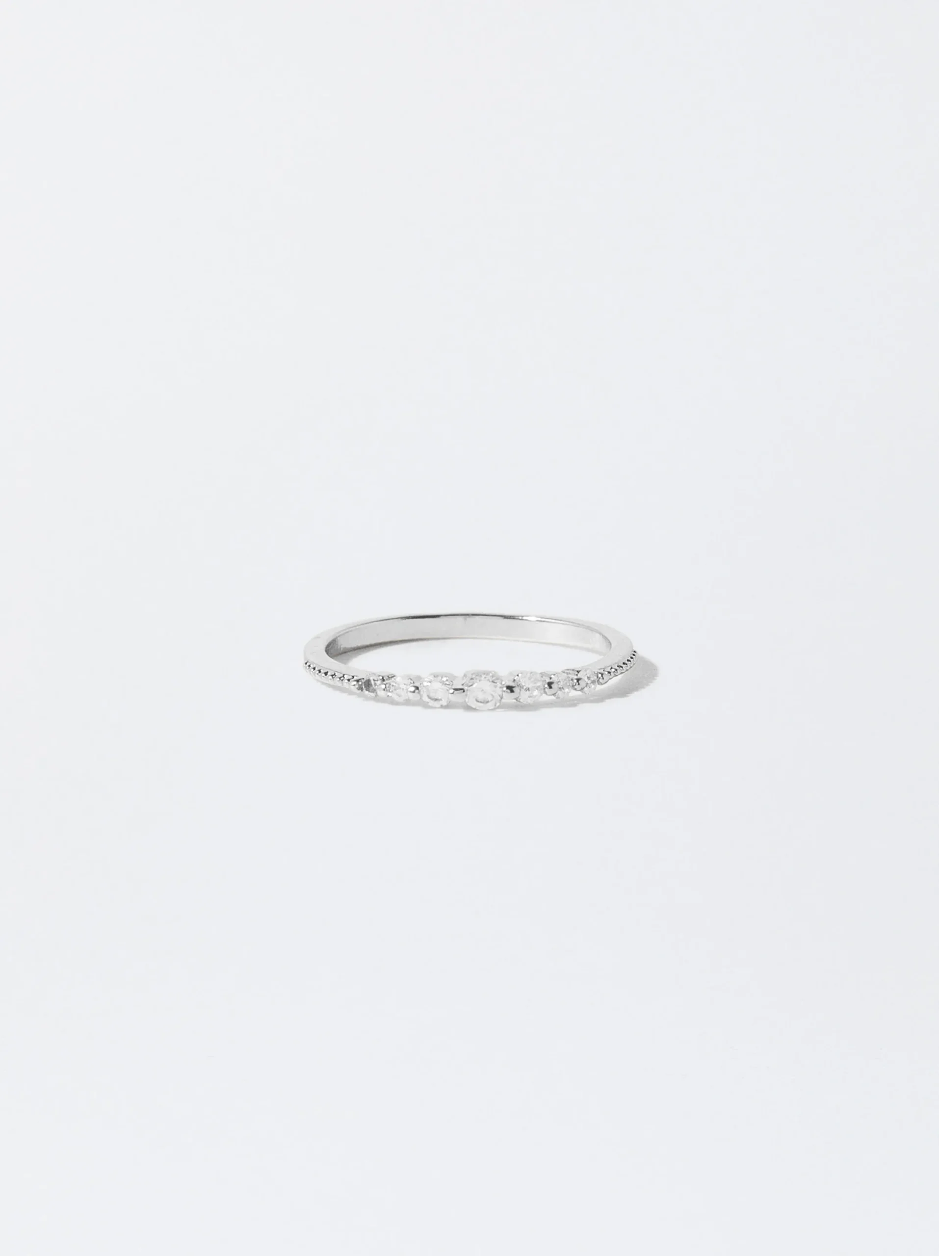 PARFOIS Anillo De Plata 925 Con Circonitas Plateado Clearance