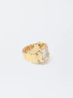 PARFOIS Anillo De Reloj De Acero Dorado Shop