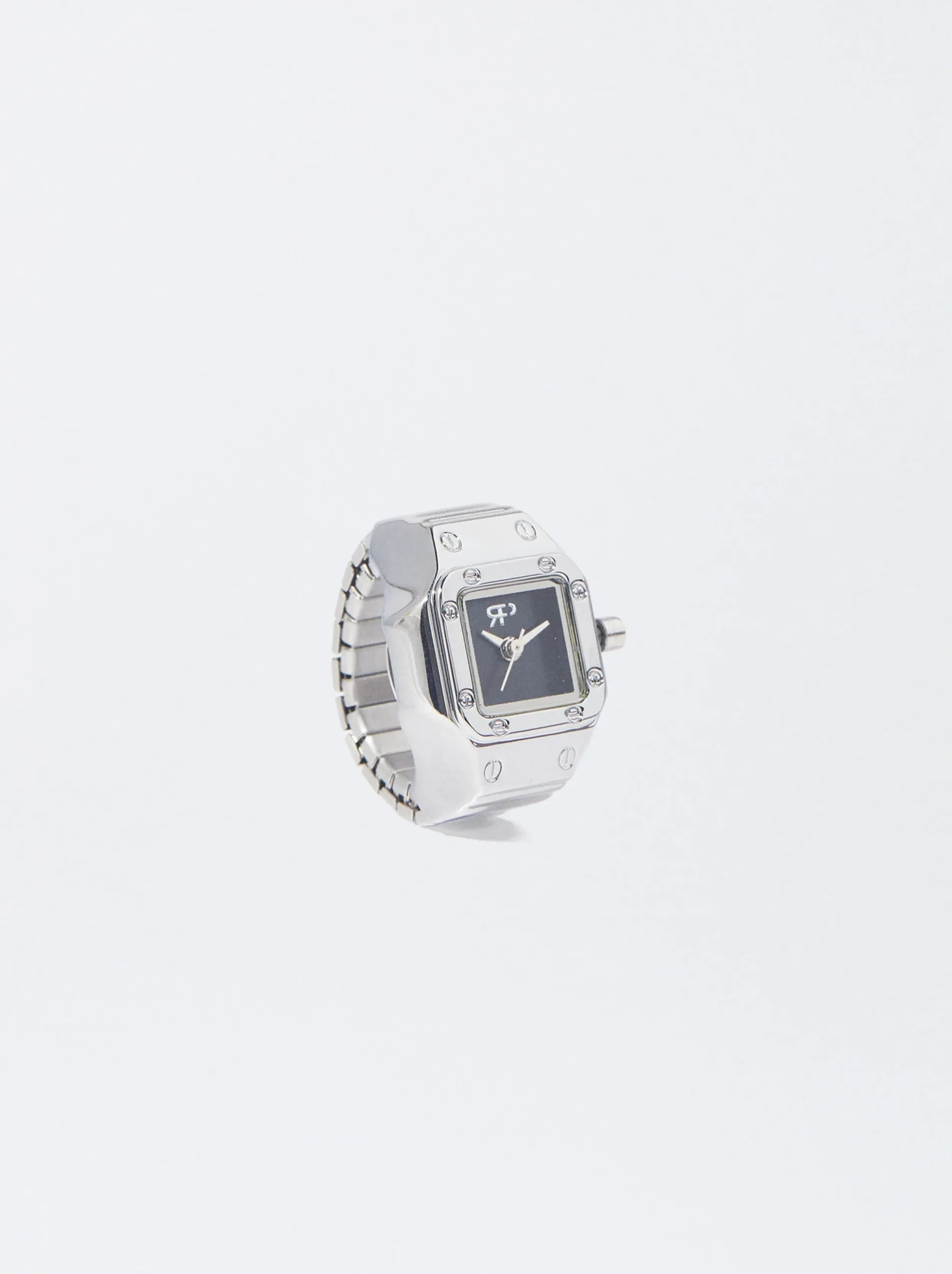 PARFOIS Anillo De Reloj De Acero Plateado Sale