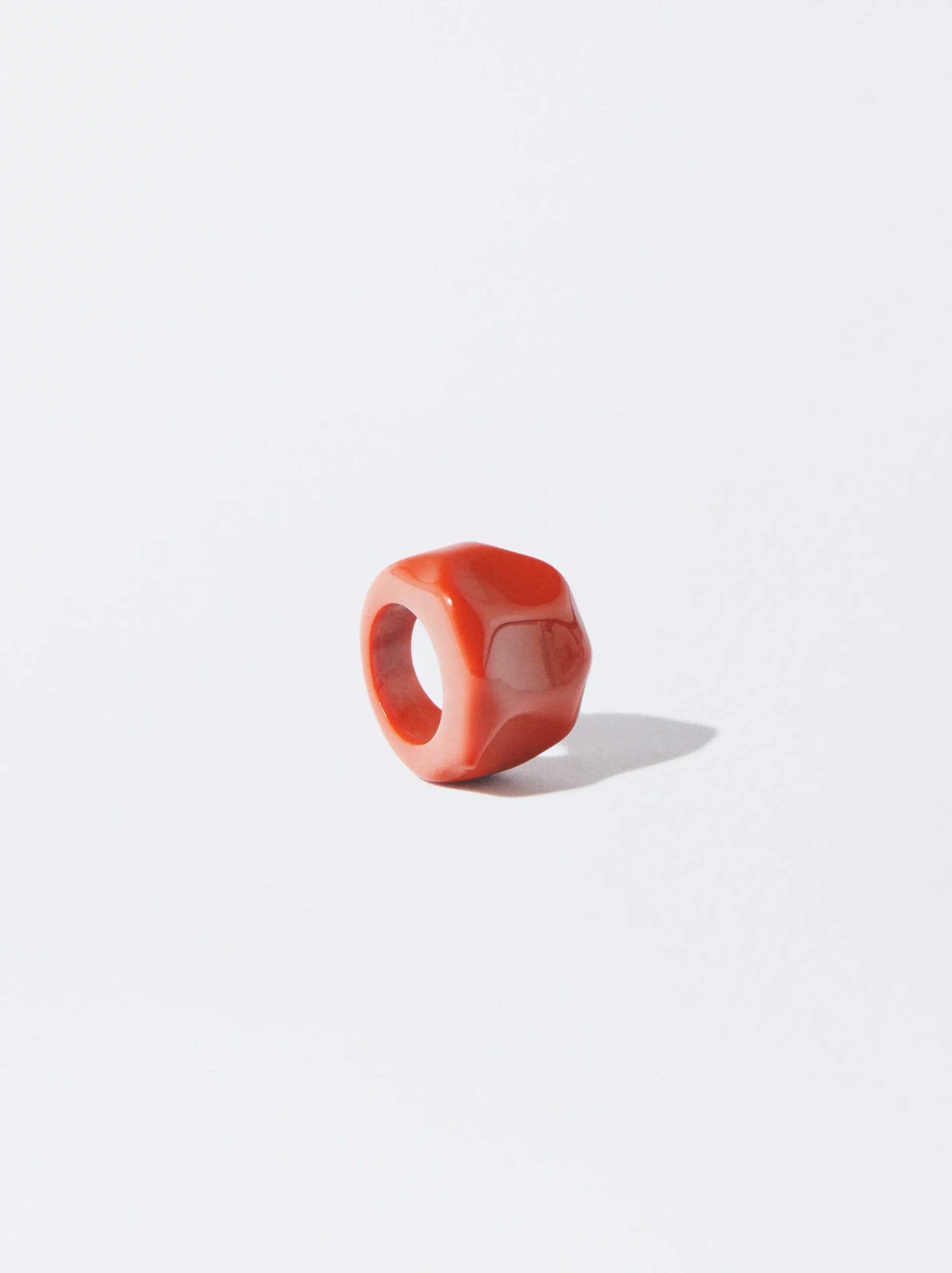 PARFOIS Anillo De Resina Naranja Shop
