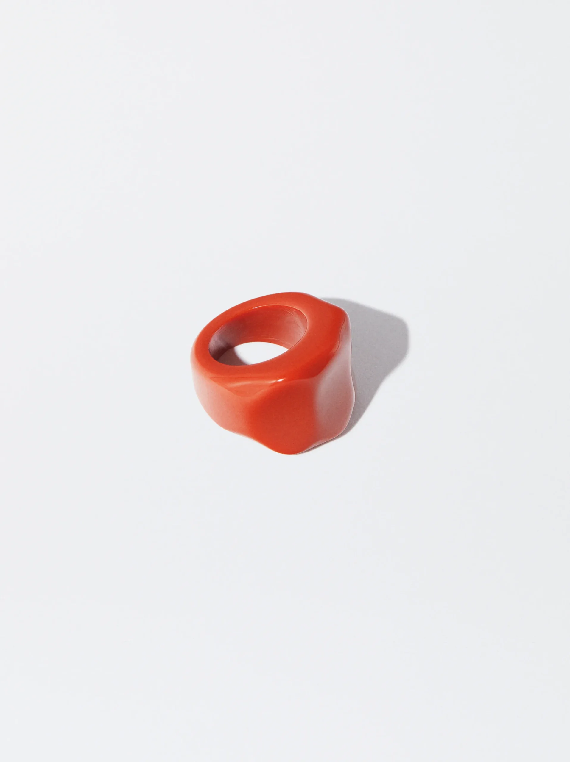 PARFOIS Anillo De Resina Naranja Shop
