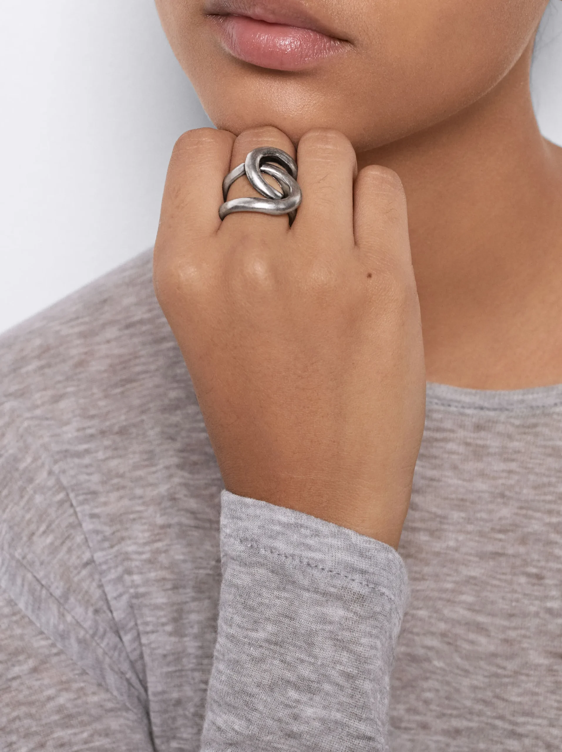 PARFOIS Anillo Dorado Plateado New