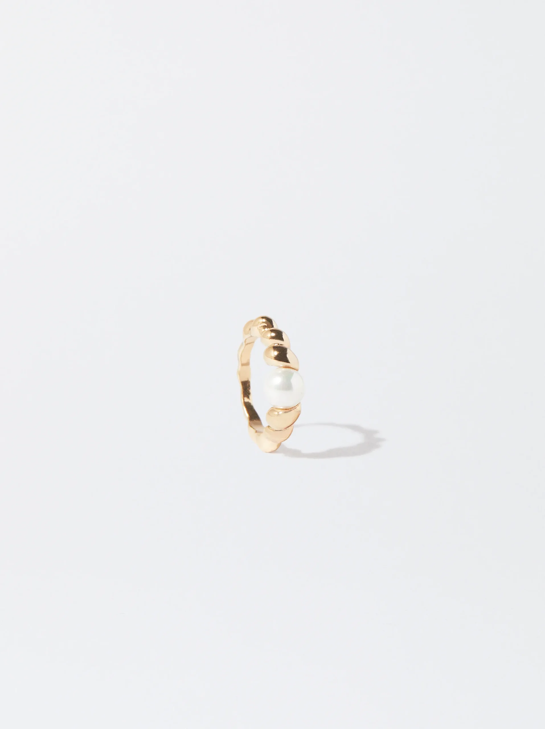 PARFOIS Anillo Con Piedra Dorado Clearance
