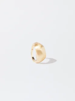 PARFOIS Anillo Efecto Mate Dorado Hot