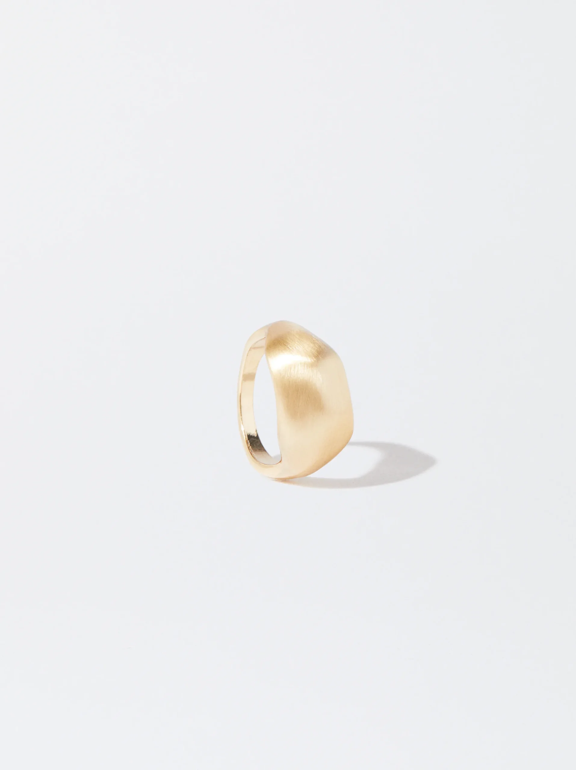 PARFOIS Anillo Efecto Mate Dorado Hot