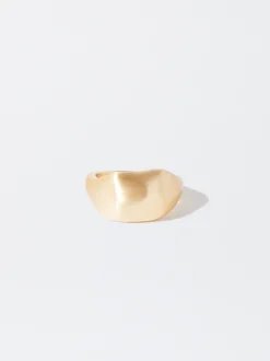 PARFOIS Anillo Efecto Mate Dorado Hot