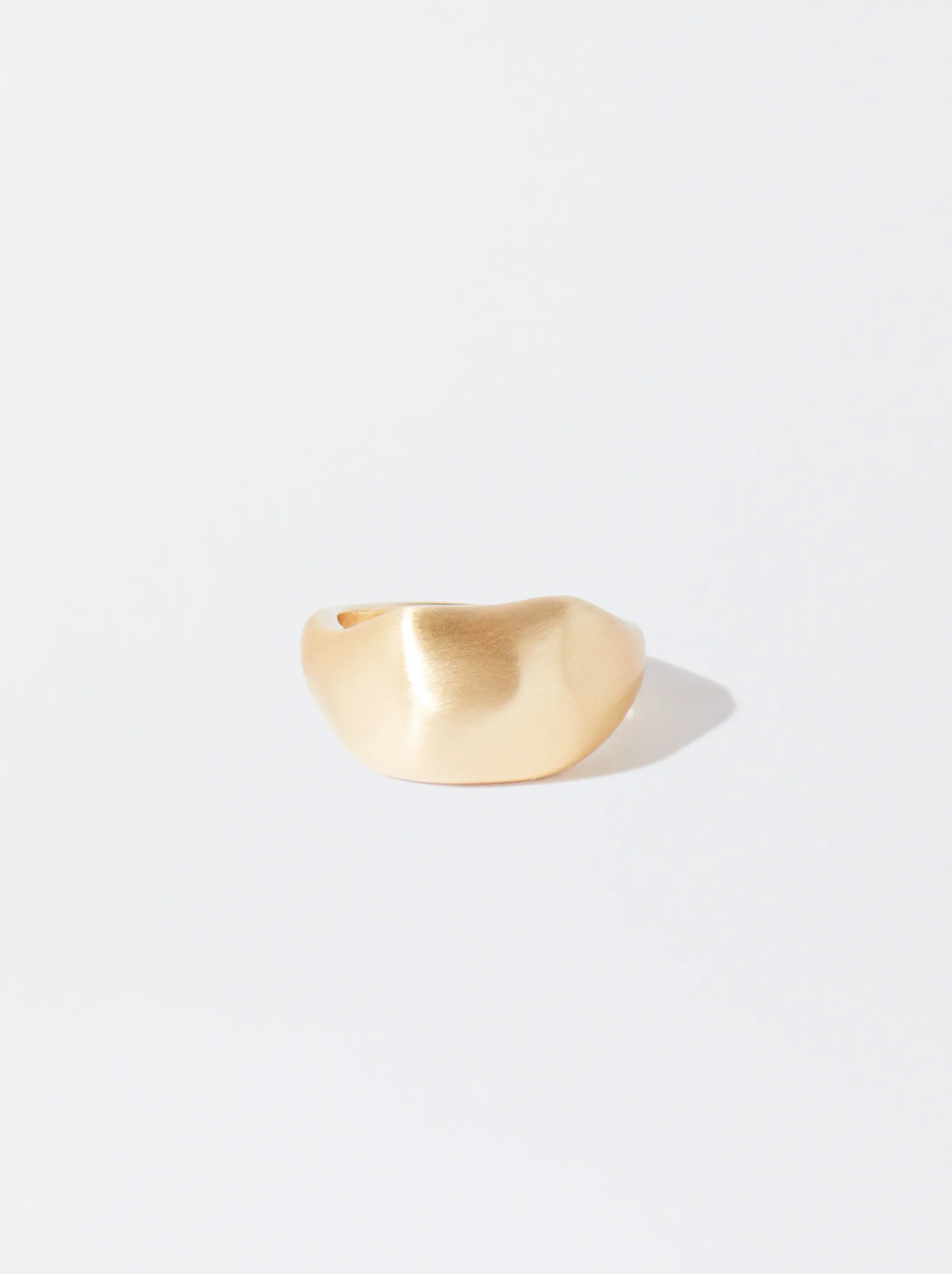 PARFOIS Anillo Efecto Mate Dorado Hot