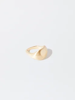 PARFOIS Anillo Efecto Mate Dorado Hot