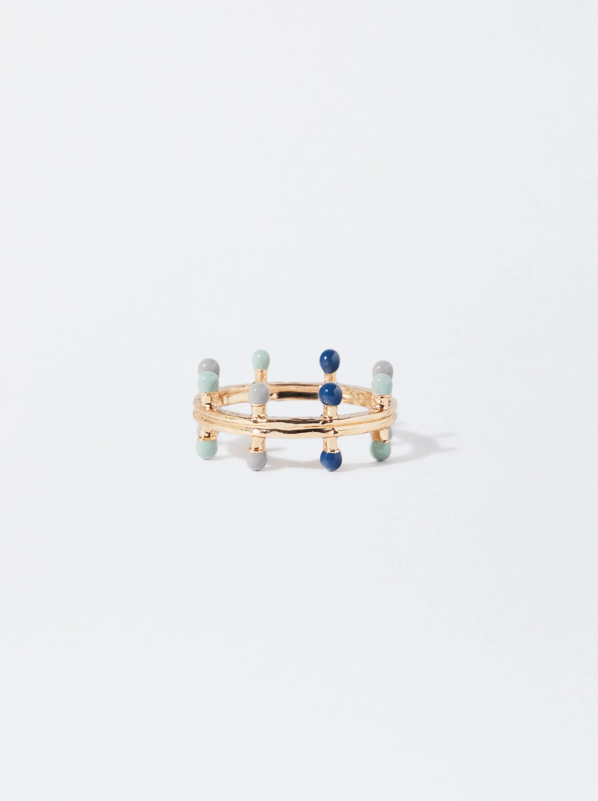 PARFOIS Anillo Dorado Multicolor Multicor Flash Sale
