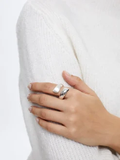 PARFOIS Anillo En Espiral Plateado Clearance