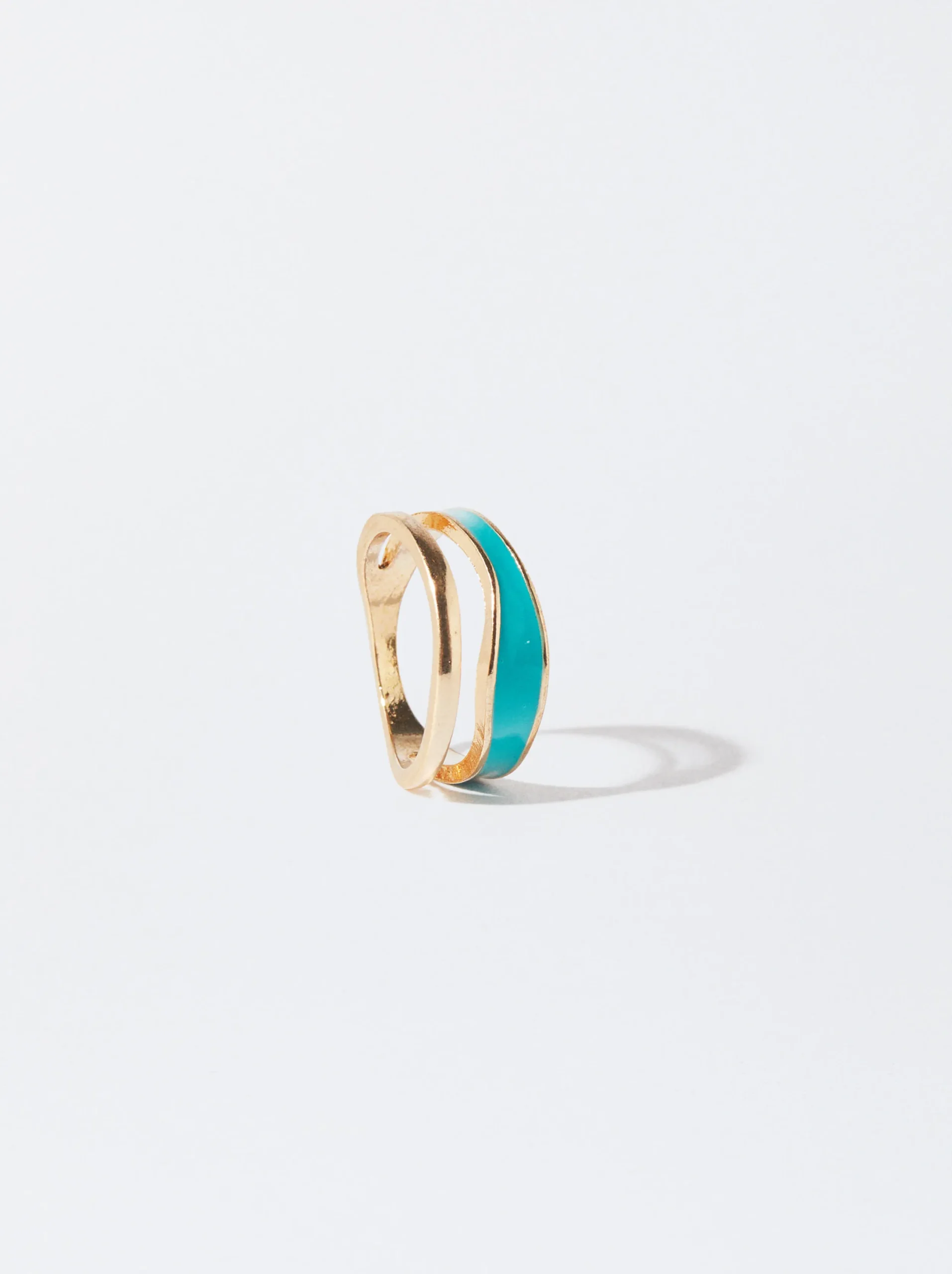 PARFOIS Anillo Esmaltado Azul Sale