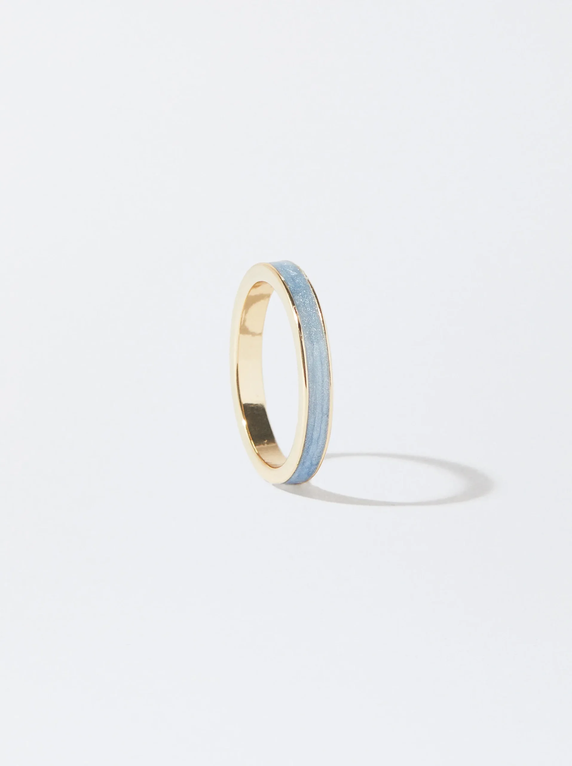 PARFOIS Anillo Esmaltado Azul Flash Sale