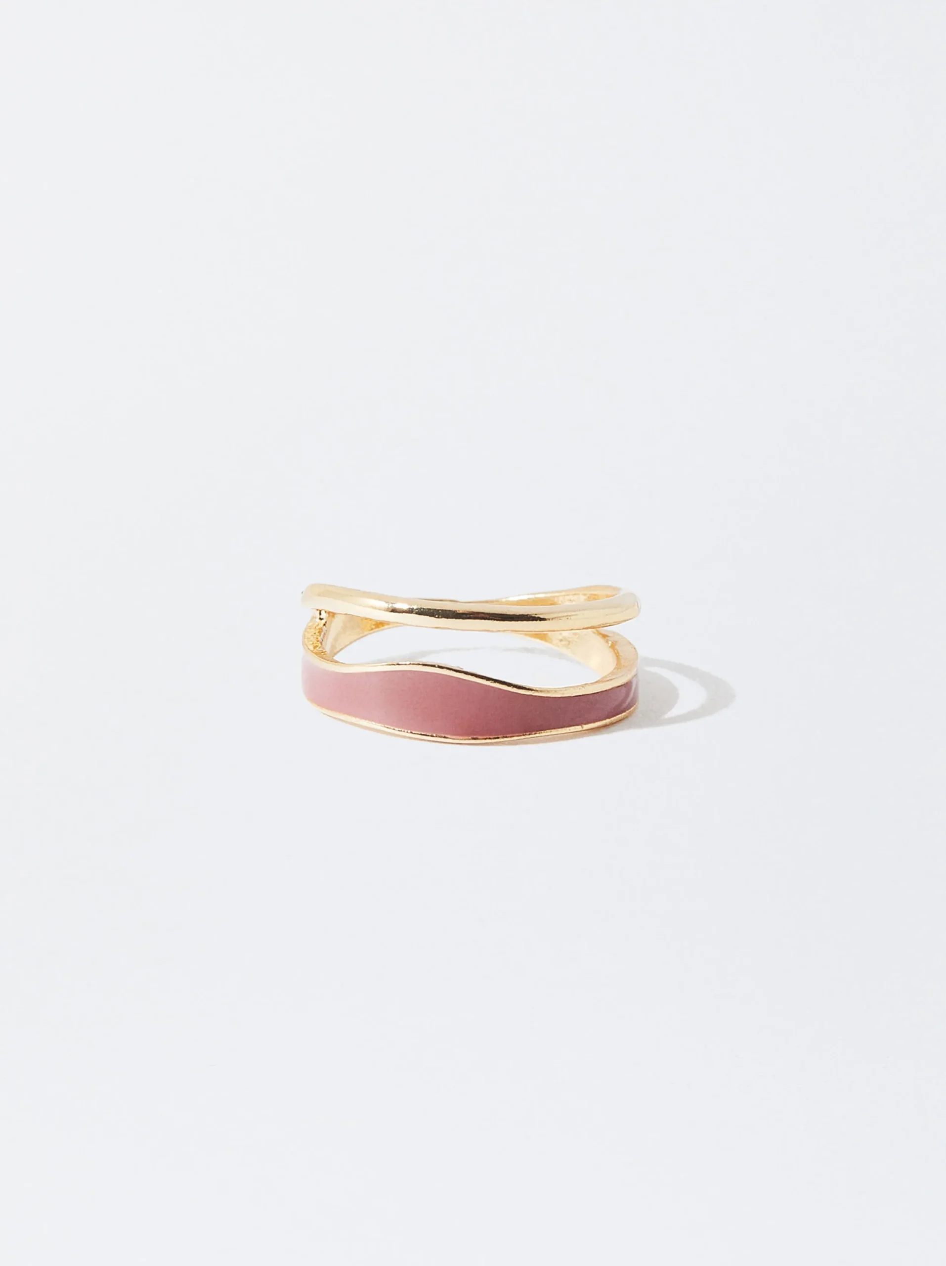 PARFOIS Anillo Esmaltado Burdeos Discount