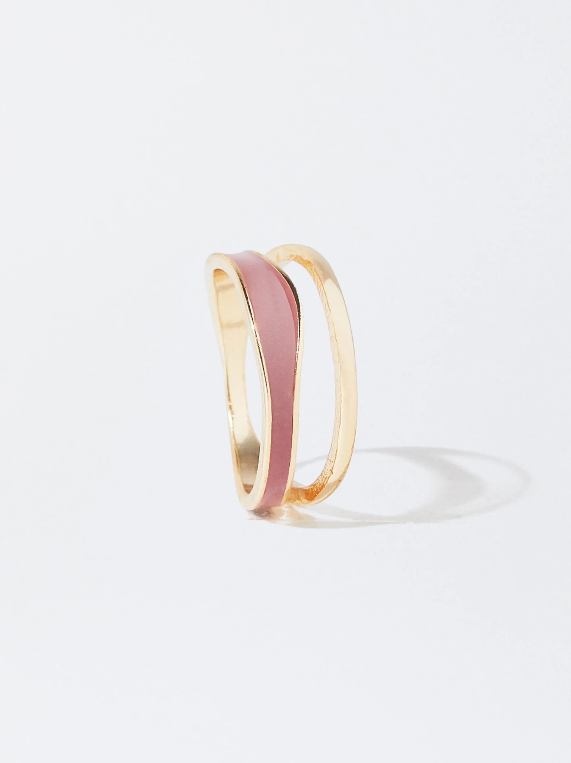 PARFOIS Anillo Esmaltado Burdeos Discount